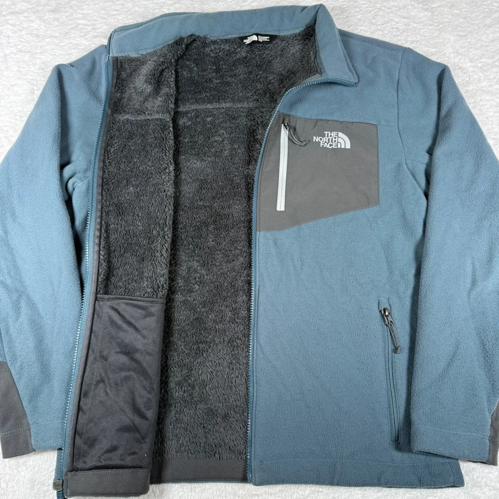 The North Face Denali 2 Mens M Blue L/S Full Zip Fleece Jacket CUA6